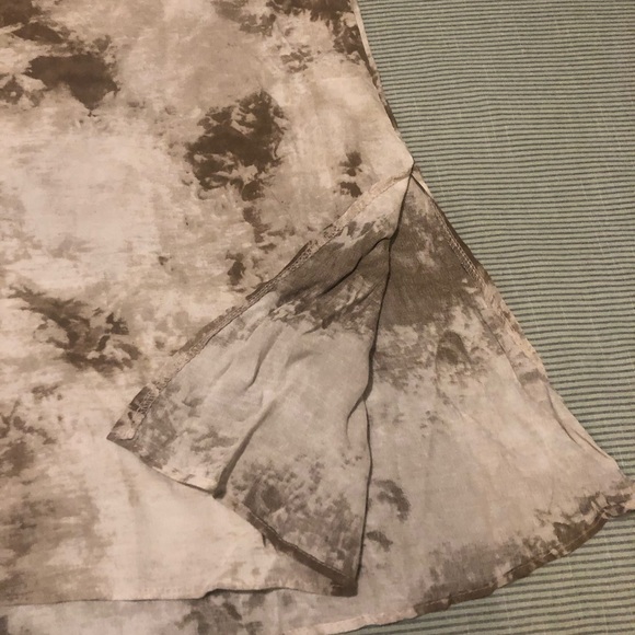 Oak + Fort Tie Die Asymmetrical Midi Skirt - Picture 2 of 3